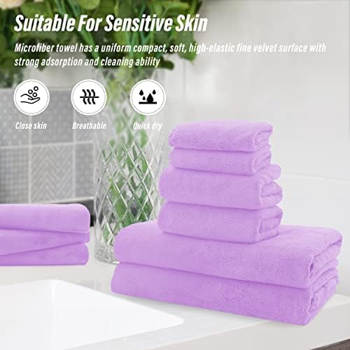 MOONQUEEN Ultra Soft Towel Set 6 Pcs Purple