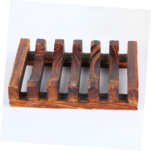 Healifty Carbonized Soap Holder for Bathroom and Kitchen 1