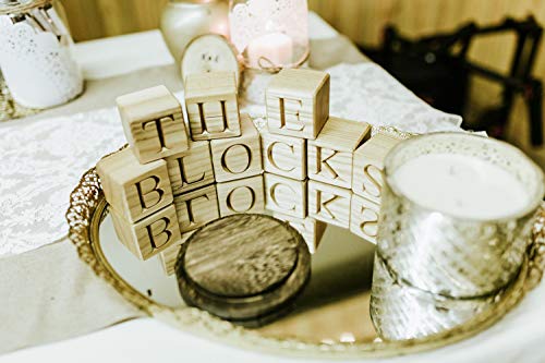 Personalized 2 Inch Wood Letter Blocks - Baby Name Blocks