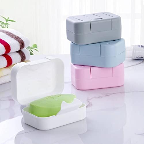 KBREE Soap Dish Set with Travel Storage Box