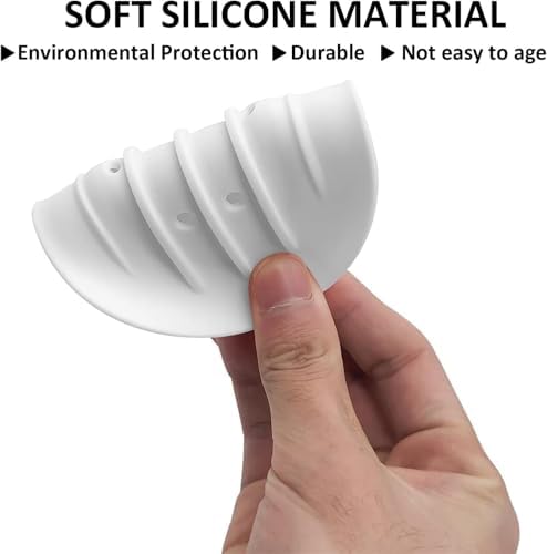 2pcs Silicone Soap Dish with Drain and Non-Slip Design