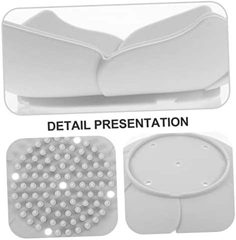 2Pcs Flower Shape Soap Dish Holder for Bathroom Kitchen Sink