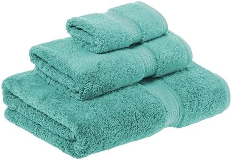 Superior Madison Turquoise Egyptian Cotton 3-Piece Towel Set