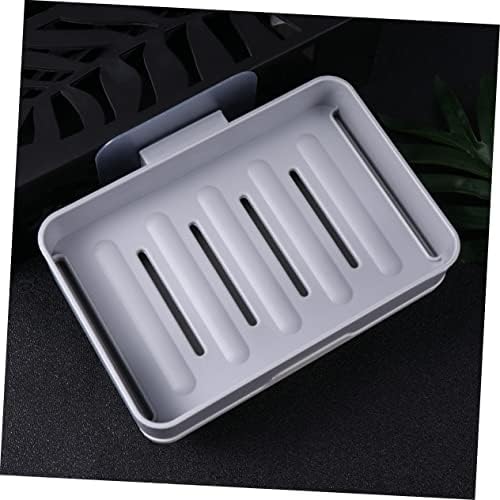 Wall-Mounted Soap Holder Dark Grey Single Layer