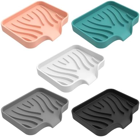 Kitchen Sink Soap Sponges Tray Silicone Holder