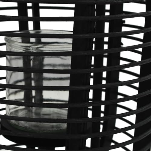 Freestanding Candle Lantern Holder with Stable Wooden Base