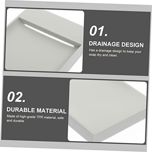 Alipis Self-Draining Soap Dish for Countertop