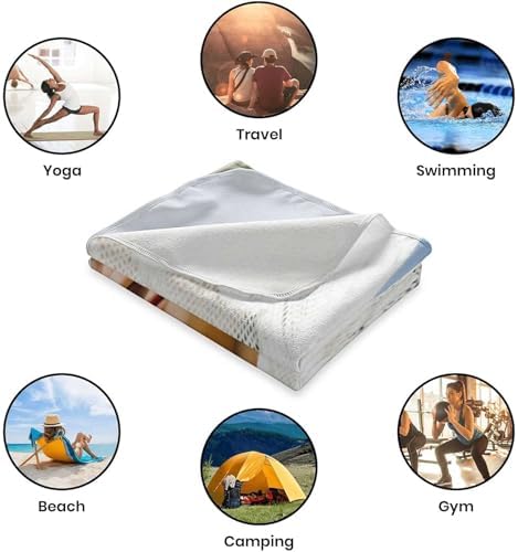 XGDesign Personalized Beach Towel with Photo for Kids Adults