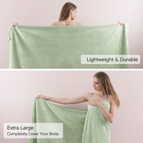 CARGOMEN Oversized Bath Towel Set 4PCS Olive