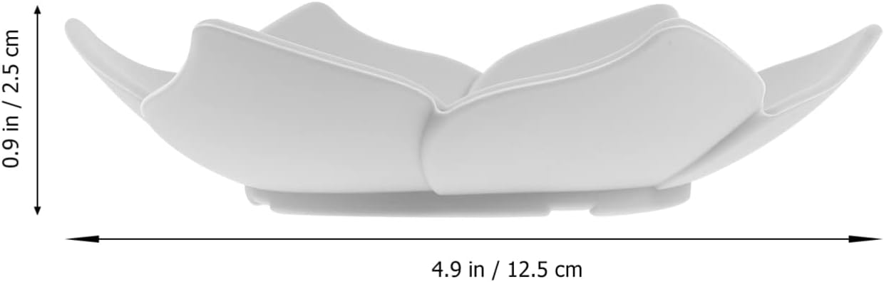 WESIEVYA 2Pcs Flower Soap Holder Drainage Design for Kitchen Hotel Bathroom Use