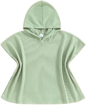Owls-Yard Kids Beach Towel with Hood Waffle