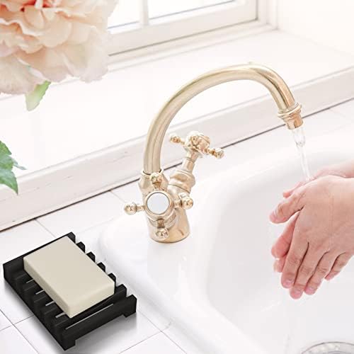 ALIMOTA Soap Tray Case Holder 2 Pcs Silicone Drainer for Bath