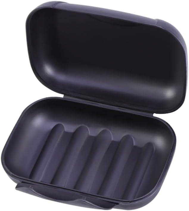 MUCKLILY Portable Soap Holder Travel Friendly Black