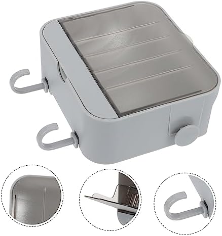 Holibanna 2 Hooks Wall Rack Toiletry Storage Bracket