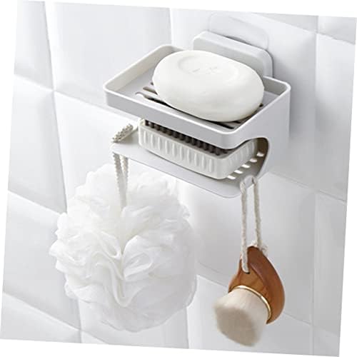 Yardenfun Double Layer Soap Holder Bathroom Organizer