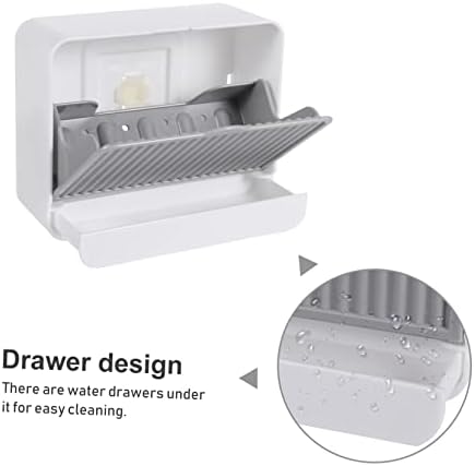 Ciieeo Wall-Mounted Soap Dish Grey 1