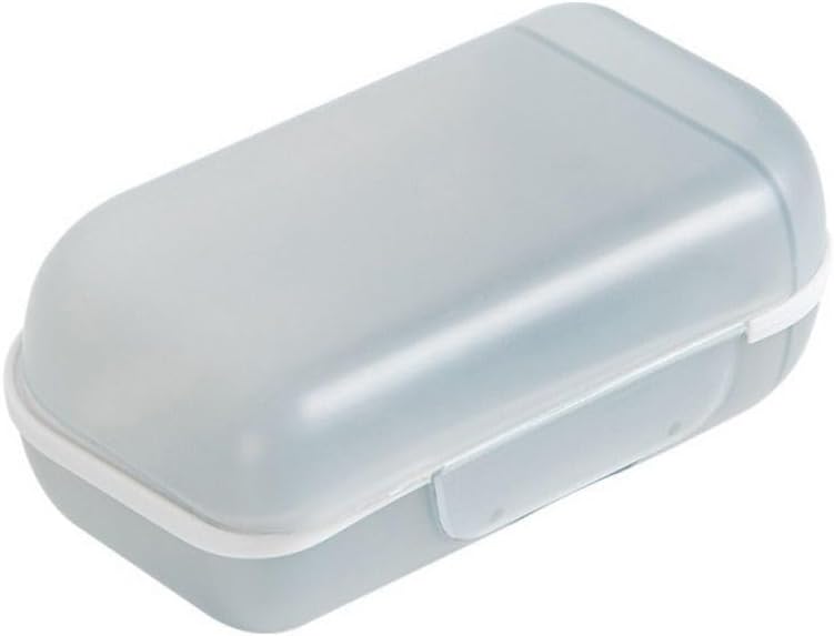 Square Soap Box with Lid for Travel and Bathroom Use