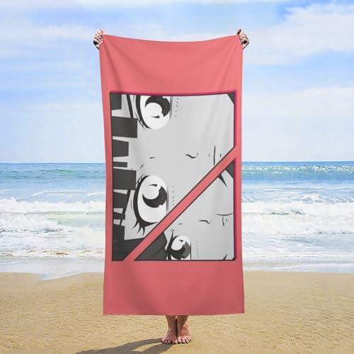 AMEIZHUB Anime Girl Beach Towel