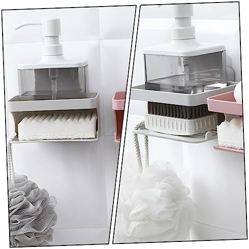 ABOOFAN Double Layer Hanging Soap Rack for Bathroom