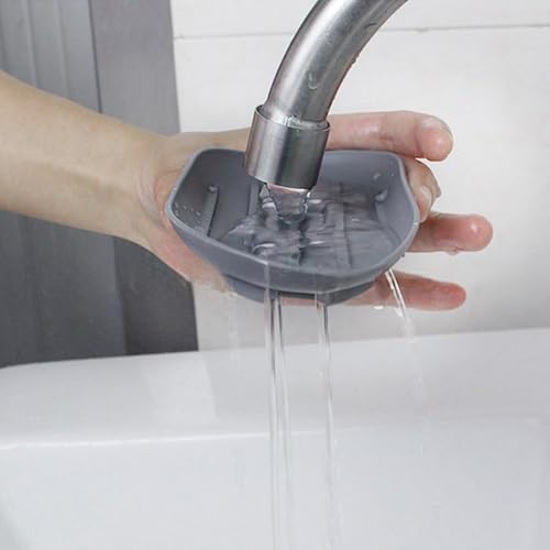 Self Draining Soap Dish for Bathroom Kitchen and Travel
