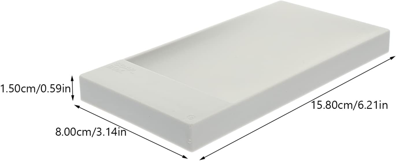 ARTIBETTER 2pcs Bar Soap Holder Grey Self Draining