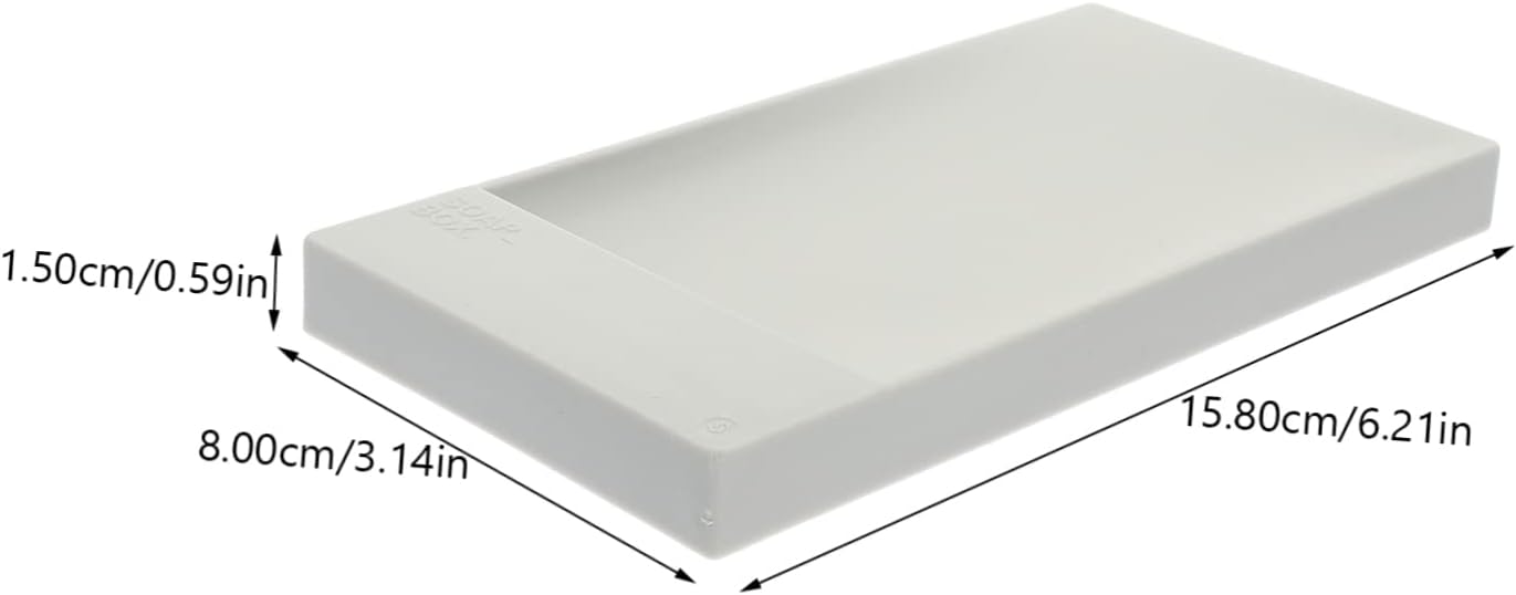 Zerodeko 2pcs Self-Draining Soap Dish for Bathroom Sink