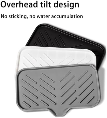 Silicone Soap Drainer with Drain Gray S
