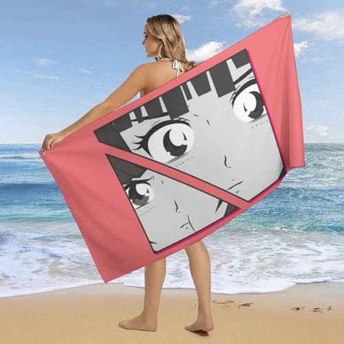 AMEIZHUB Anime Girl Beach Towel