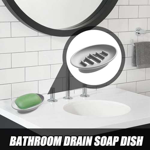 Waterproof Silicone Soap Dish Holder for Shower