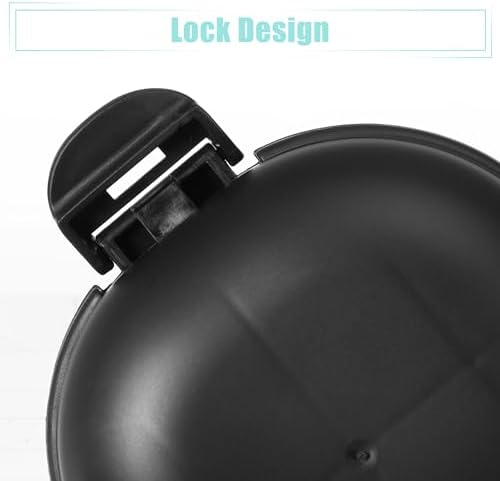 VOCOSTE Travel Soap Dish with Lock and Cover Black