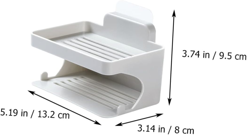 Double Layer Soap Dish Holder for Bathroom and Kitchen 1