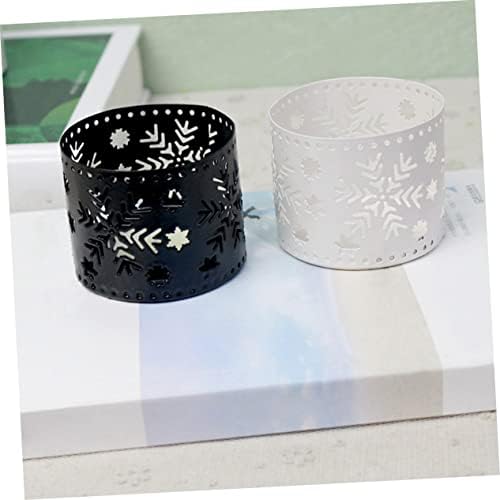 Iron Snowflake Candle Holder Christmas Decor