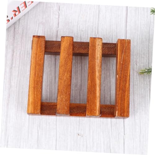DRESSOOS Wooden Soap Holder Retro Design for Bathroom
