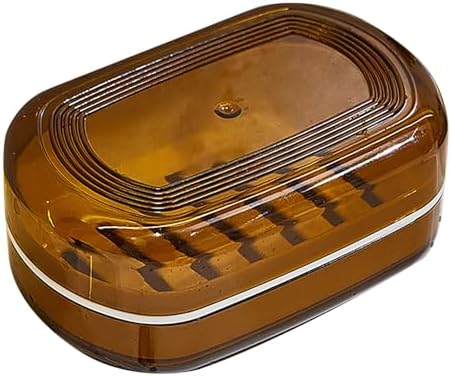 Loyliawa Soap Dishes with Lid and Draining Rack