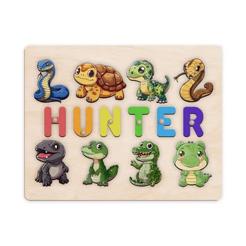 Personalized Wooden Name Puzzle for Kids Montessori Toy 1