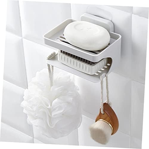 IMIKEYA Double Layer Soap Rack for Bathroom and Kitchen