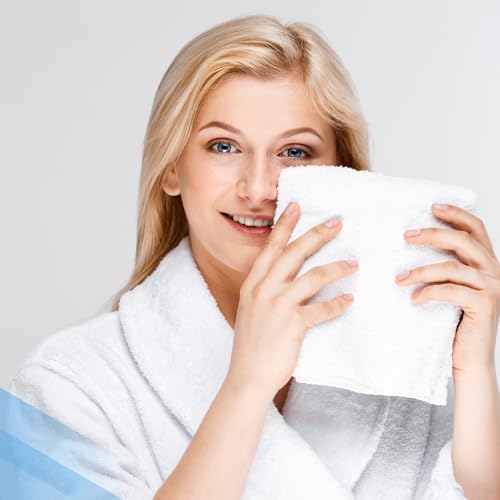 Infinitee Xclusives 100 Cotton Wash Cloths - Pack of 4 12x12 Inches 1