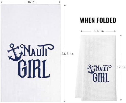ZJXHPO Nauti Grl Beach Kitchen Towel