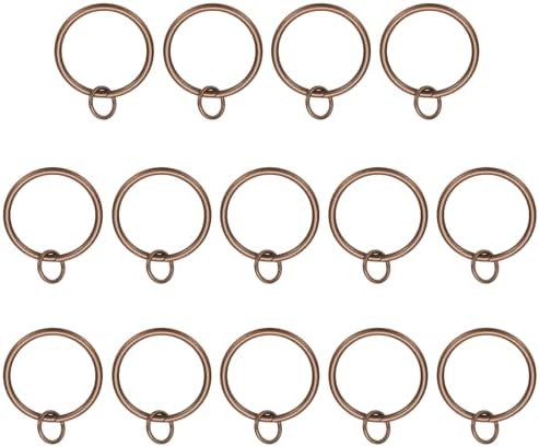 PATIKIL 14 Pcs Bronze Metal Curtain Rings with Eyelets 1