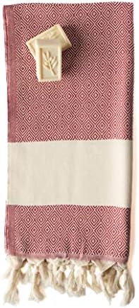 Cotowel Turkish Hand Towels with Travel Bag Set of 2