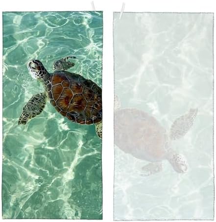 Sea Turtle Fluffy Oversized Beach Towel 32x64 Inch