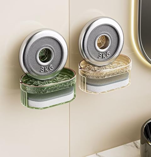 FABEILAI Butterfly Suction Cup Soap Dish - Gray