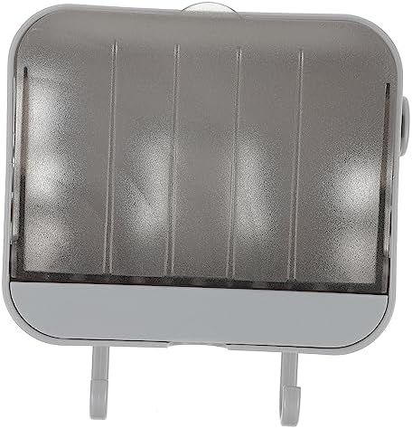Convenient Storage Mounted Soap Dish With 2 Hooks Waterproof Ventilated Design