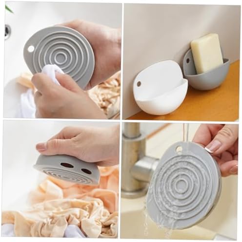 Yardenfun Compact Soap Drainage Holder with Washboard