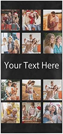 Custom Beach Towel with Family Photo Collage