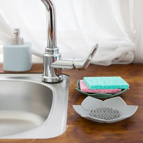 Curfair Silicone Soap Dish with Anti-Slip Base