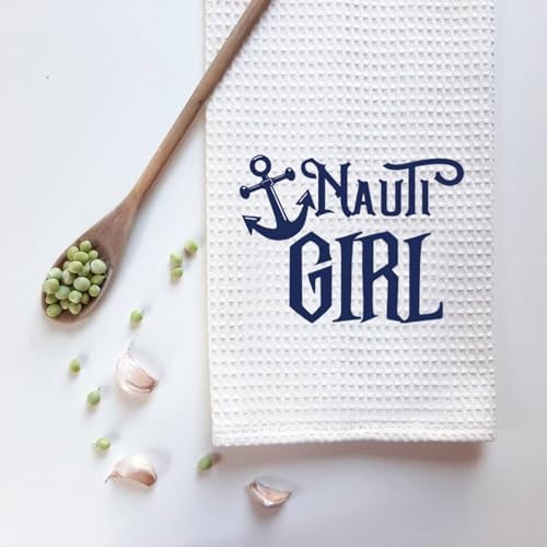 ZJXHPO Nauti Grl Beach Kitchen Towel