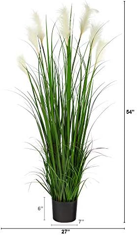 Nearly Natural 45ft Plume Grass Artificial Plant