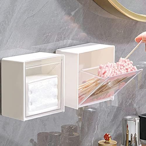 Bluelans Bathroom Organizer Qtips Cotton Balls Swabs Hair Band Holder