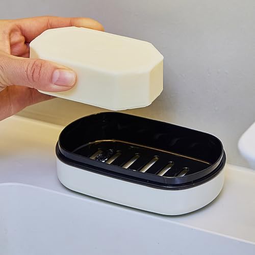 Loyliawa Soap Dishes with Lid and Draining Rack
